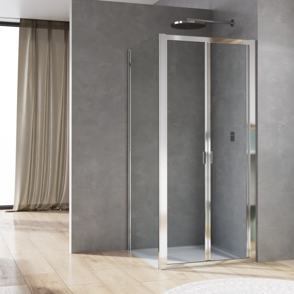 Sanswiss Arelia kabina prysznicowa kwadratowa 80 cm srebrny polerowany 52897