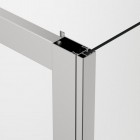 Sanswiss Arelia kabina prysznicowa kwadratowa 80 cm srebrny polerowany 52897