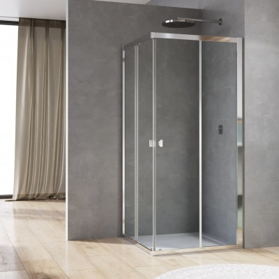 Sanswiss Arelia kabina prysznicowa kwadratowa 70 cm srebrny polerowany D20SE20704007