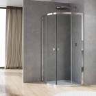 Sanswiss Arelia kabina prysznicowa półokrągła 80 cm srebrny polerowany D20SR550804007