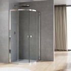 Sanswiss Arelia kabina prysznicowa półokrągła 80 cm srebrny polerowany D20SR550804007