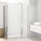 Sanswiss Divera ścianka prysznicowa 70 cm boczna do drzwi srebrny połysk D22F10705007