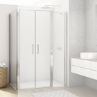 Sanswiss Divera ścianka prysznicowa 70 cm boczna do drzwi srebrny połysk D22F10705007