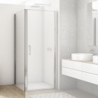 Sanswiss Divera ścianka prysznicowa 70 cm boczna do drzwi srebrny połysk D22F10705007