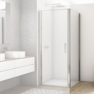 Sanswiss Divera ścianka prysznicowa 70 cm boczna do drzwi srebrny połysk D22F10705007