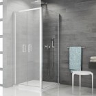 Sanswiss Top Line ścianka prysznicowa 70 cm boczna do drzwi srebrny połysk TOPF07005007