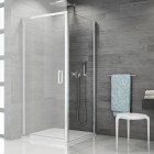 Sanswiss Top Line ścianka prysznicowa 70 cm boczna do drzwi srebrny połysk TOPF07005007