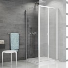 Sanswiss Top Line ścianka prysznicowa 70 cm boczna do drzwi srebrny połysk TOPF07005007
