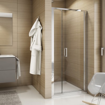 Sanswiss Top Line drzwi prysznicowe 90 cm srebrny połysk TOP310905007
