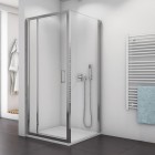 Sanswiss Top Line kabina prysznicowa kwadratowa 80 cm srebrny połysk 53009