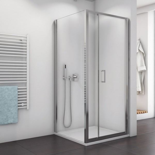 Sanswiss Top Line kabina prysznicowa kwadratowa 90 cm srebrny połysk 53033
