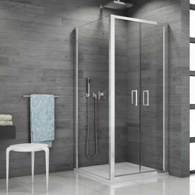 Sanswiss Top Line kabina prysznicowa kwadratowa 70 cm srebrny połysk 53055