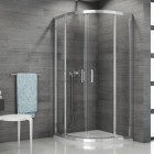 Sanswiss Top Line kabina prysznicowa półokrągła 80 cm srebrny połysk TER500805007