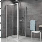Sanswiss Top Line kabina prysznicowa kwadratowa 70 cm srebrny połysk 53086