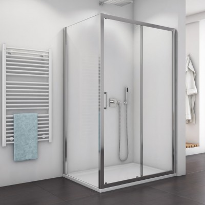 Sanswiss Top Line kabina prysznicowa kwadratowa 120 cm srebrny połysk 53127