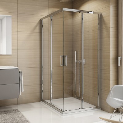Sanswiss Top Line kabina prysznicowa kwadratowa 70 cm srebrny połysk TOPAC07005007