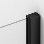 SanSwiss Solino kabina prysznicowa półokrągła 80 cm czarny mat SOR550800607