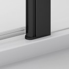 SanSwiss Solino kabina prysznicowa półokrągła 100 cm czarny mat SOR551000607