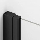 Sanswiss Solino kabina prysznicowa prostokątna 90x70 cm czarny mat OL1309000607+SOLT107000607