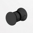 Sanswiss Solino kabina prysznicowa kwadratowa 75 cm czarny mat SOL1307500607+SOLT107500607