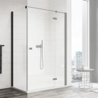 Sanswiss Annea ścianka prysznicowa 90 cm boczna do drzwi czarny mat ANT109000607