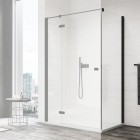 Sanswiss Annea ścianka prysznicowa 90 cm boczna do drzwi czarny mat ANT109000607