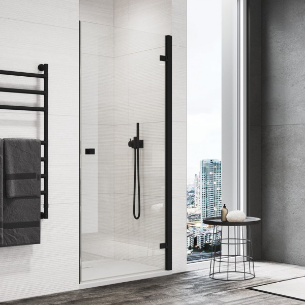 Sanswiss Annea drzwi prysznicowe 70 cm prawe czarny mat AN1CD07000607