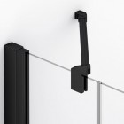 Sanswiss Annea drzwi prysznicowe 90 cm lewe czarny mat AN13G09000607