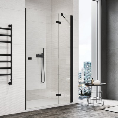 Sanswiss Annea drzwi prysznicowe 110 cm prawe czarny mat AN13D11000607