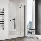 Sanswiss Annea drzwi prysznicowe 100 cm prawe czarny mat AN13D10000607