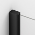 Sanswiss Annea kabina prysznicowa prostokątna 90x80 cm lewa czarny mat AN13G09000607+ANT108000607