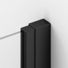 Sanswiss Annea kabina prysznicowa kwadratowa 80 cm czarny mat AN13G08000607+AN13D08000607