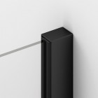 Sanswiss Annea kabina prysznicowa kwadratowa 90 cm czarny mat AN13G09000607+AN13D09000607