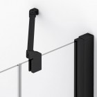 Sanswiss Annea kabina prysznicowa kwadratowa 90 cm czarny mat AN13G09000607+AN13D09000607