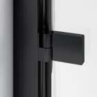 Sanswiss Annea kabina prysznicowa prostokątna 90x70 cm lewa czarny mat AN1CG09000607+ANT107000607