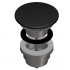 Laufen korek do umywalki ceramiczny czarny połysk H8981880200001