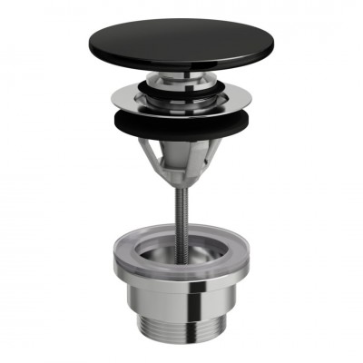 Laufen korek klik klak do umywalki ceramiczny czarny połysk H8981920200001