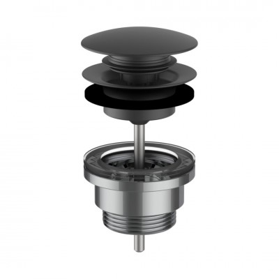 Laufen korek klik klak do umywalki czarny mat H3709890811041