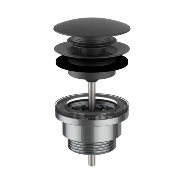 Laufen korek klik klak do umywalki czarny mat H3709890811041