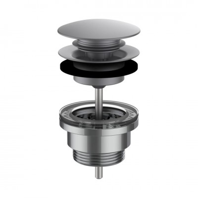 Laufen korek klik klak do umywalki stal nierdzewna szczotkowana H3709890901041