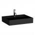 Laufen Kartell umywalka ścienna 60x46 cm szlifowany spód czarny mat H8163337161041