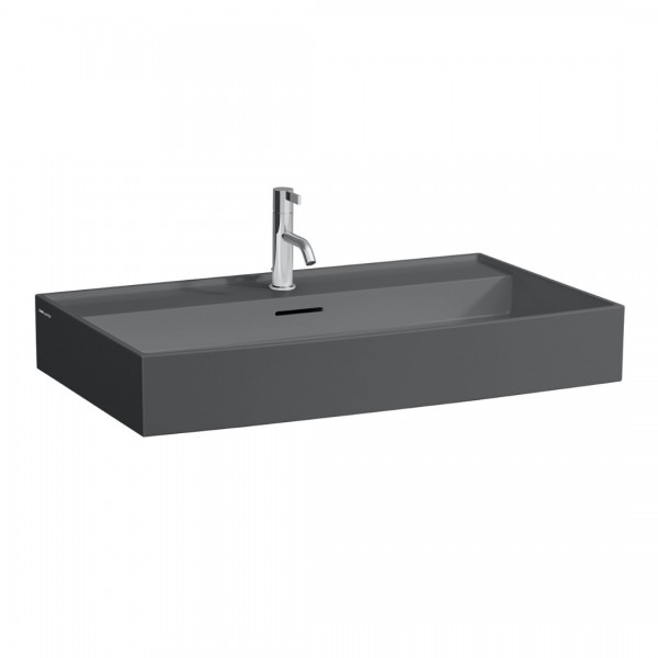 Laufen Kartell umywalka ścienna 80x46 cm grafit mat H8103367581041