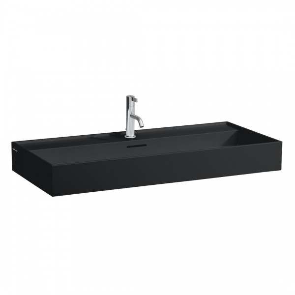 Laufen Kartell umywalka ścienna 100x46 cm czarny mat H8103377161041