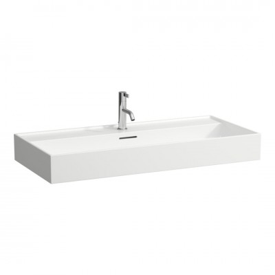 Laufen Kartell umywalka ścienna 100x46 cm szlifowany spód biała H8163370001071