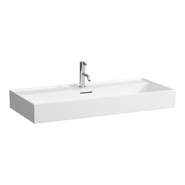 Laufen Kartell umywalka ścienna 100x46 cm szlifowany spód biała H8163370001071