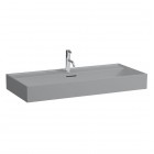 Laufen Kartell umywalka ścienna 100x46 cm szlifowany spód szary mat H8163377591041