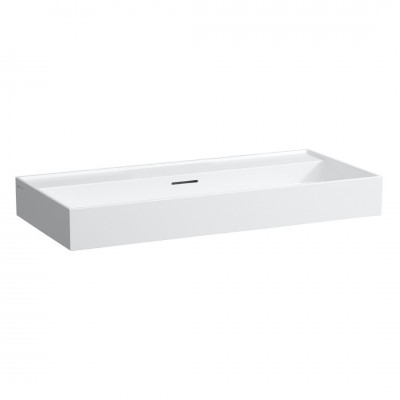 Laufen Kartell umywalka ścienna 100x46 cm szlifowany spód biały mat H8163377571091