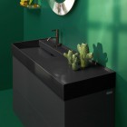 Laufen Kartell umywalka ścienna 120x46 cm lewa czarny połysk H8133320201111