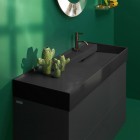 Laufen Kartell umywalka ścienna 120x46 cm prawa czarny mat H8133337161121