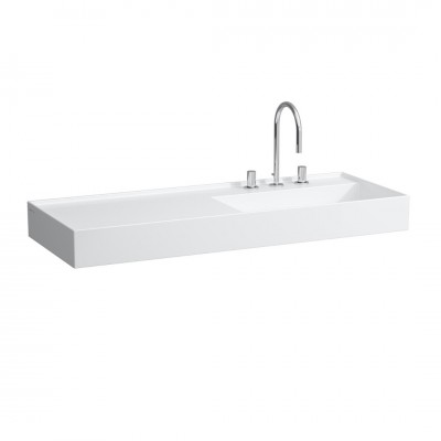 Laufen Kartell umywalka ścienna 120x46 cm prawa biały mat H8133337571581